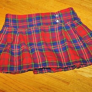 GYMBOREE HOLIDAY CELEBRATIONS Plaid Skort sz 4 EUC